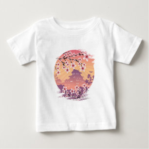 T-shirt Pour Bébé Fleur de pêche