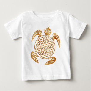 T-shirt Pour Bébé Fleur de vie / Blume des Lebens - pierre de tortue