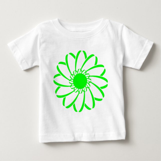 T-shirt Pour Bébé Fleur géométrique (Devant)