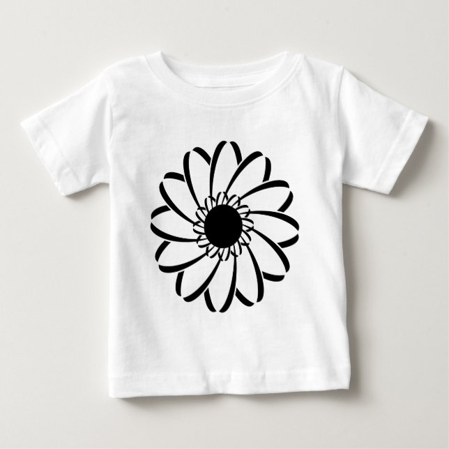 T-shirt Pour Bébé Fleur géométrique (Devant)
