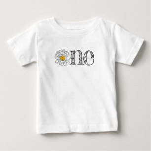 T-shirt Pour Bébé Fleur marguerite blanche d'un an