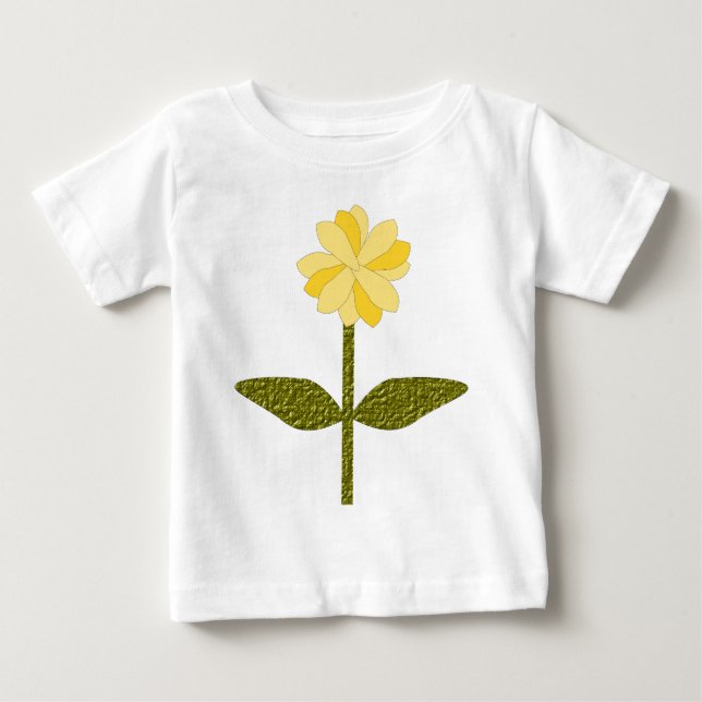T-shirt Pour Bébé Fleur marguerite jaune (Devant)