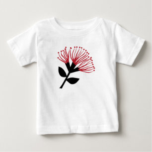 T-shirt Pour Bébé Fleur Pohutukawa, Nouvelle-Zélande