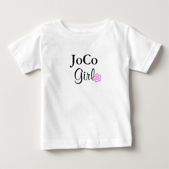 T-shirt Pour Bébé Fleur rose JoCo (Devant)
