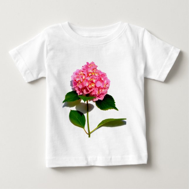 T-shirt Pour Bébé Fleur rose rose rose Hydrangea (Devant)
