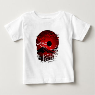 T-shirt Pour Bébé Fleur Rouge
