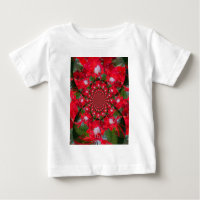 Fleur Rouge Naturelle Blanc Plumes kaléidoscope ar