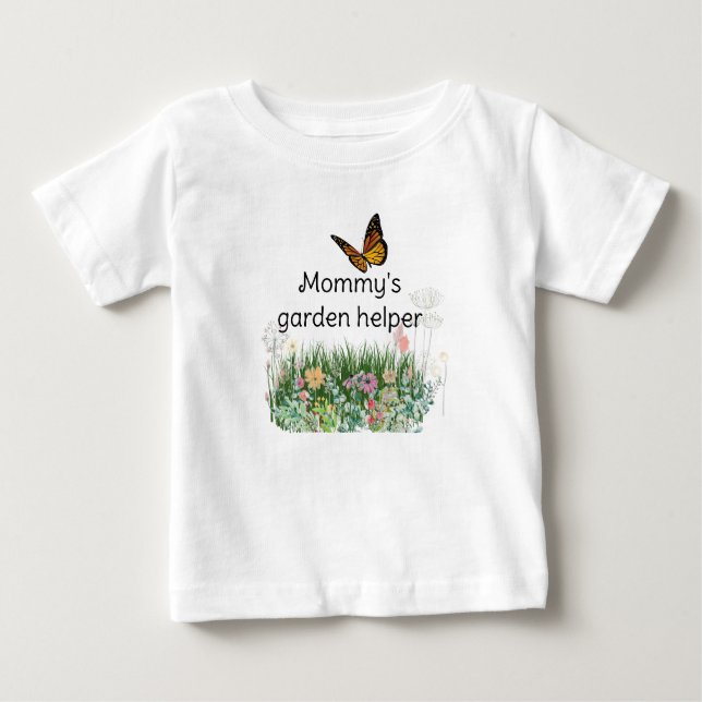 T-shirt Pour Bébé Fleur sauvage Garden Helper Toddler / (Devant)