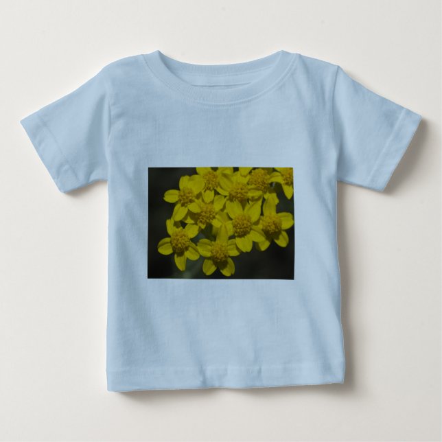 T-shirt Pour Bébé Fleur sauvage jaune (Devant)