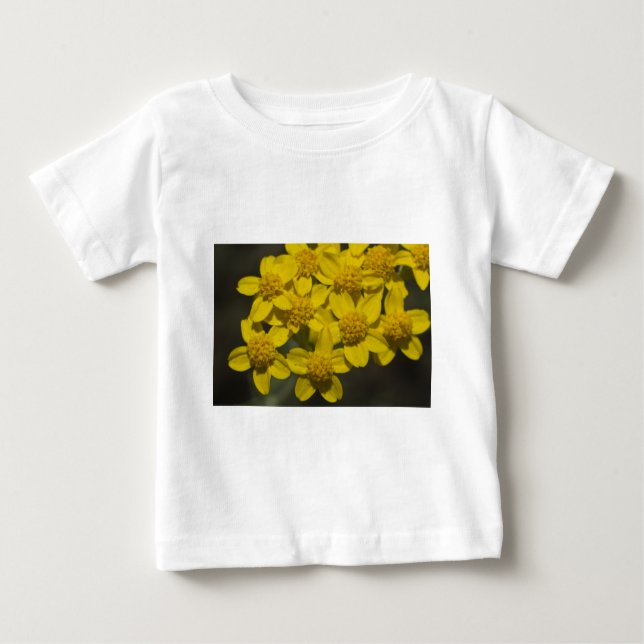 T-shirt Pour Bébé Fleur sauvage jaune (Devant)