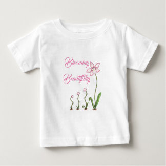 T-shirt Pour Bébé Fleurir Joli chemise fleurie en pleine croissance