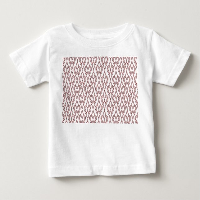 T-shirt Pour Bébé Fleurs Art Déco (Devant)