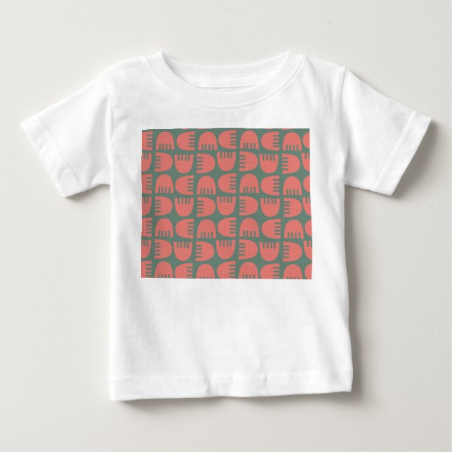 T-shirt Pour Bébé Fleurs Boho (Devant)