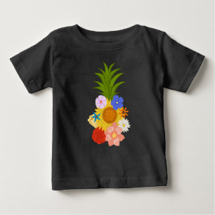 T-shirt Pour Bébé Fleurs d'ananas