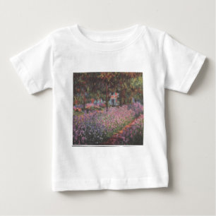 T-shirt Pour Bébé Fleurs de Monet Artiste Jardin Giverny vignes art