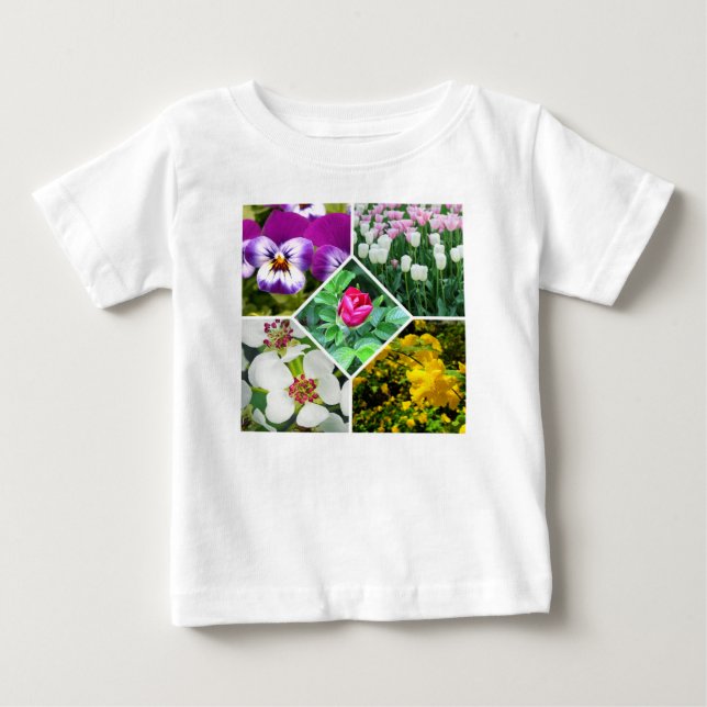 T-shirt Pour Bébé Fleurs de printemps (Devant)