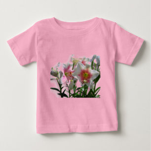 T-shirt Pour Bébé Fleurs Fleurs Fleurs Printemps Jardin Amour Douche