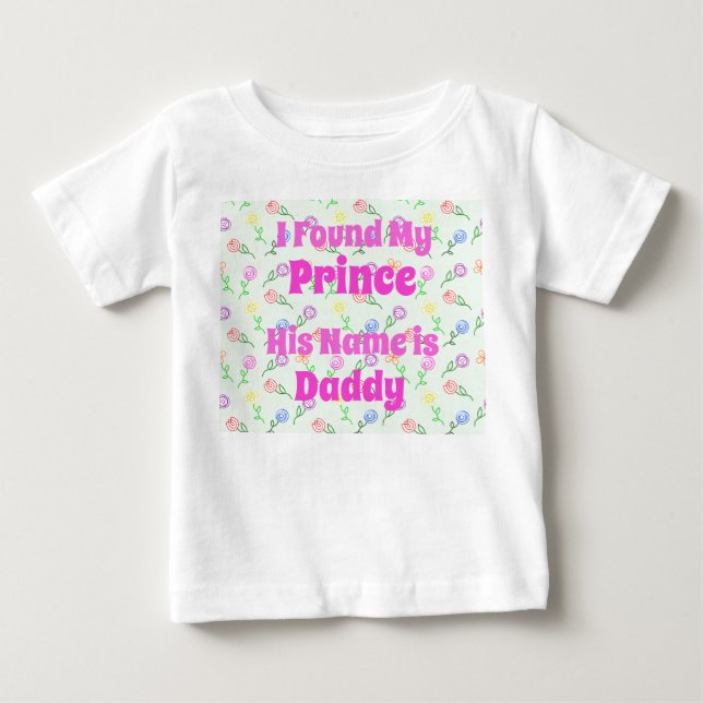 T-shirt Pour Bébé Fleurs géométriques (Devant)