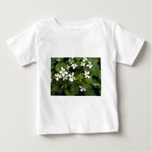 T-shirt Pour Bébé Fleurs jaunes de violette blanche (alto