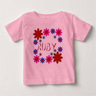 T-shirt Pour Bébé Fleurs RUBY