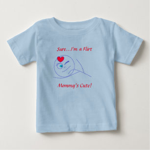 T-shirt Pour Bébé Flirt - Maman est mignonne