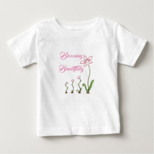 T-shirt Pour Bébé Floraison chemise admirablement croissante de