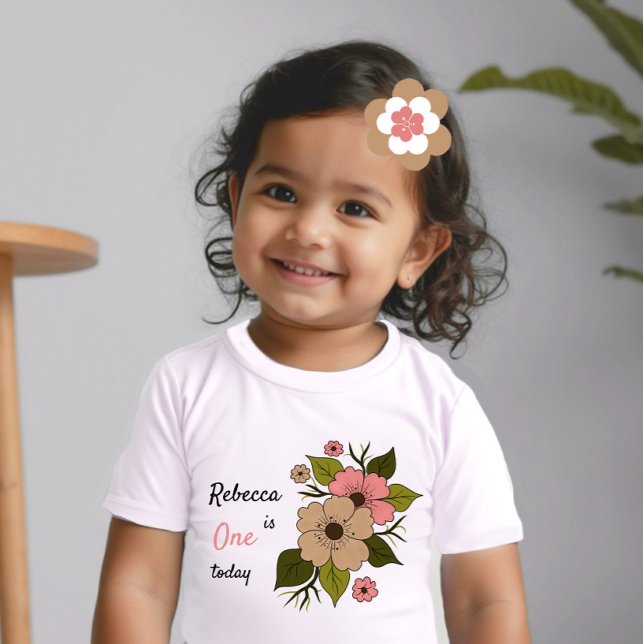 T-shirt Pour Bébé Floral (Créateur téléchargé)