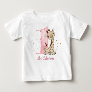 T-shirt Pour Bébé Floral WILD ONE Safari premier anniversaire bébé T