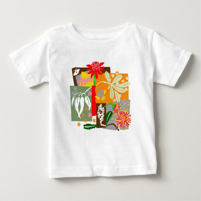 T-shirt Pour Bébé Flore autochtone australienne BUSHLAND - (Devant)