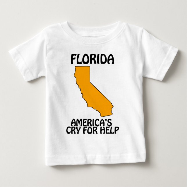 T-shirt Pour Bébé Floride - L'appel à l'aide de l'Amérique (Devant)