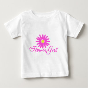 T-shirt Pour Bébé Flower Girl Daisy/ Rose