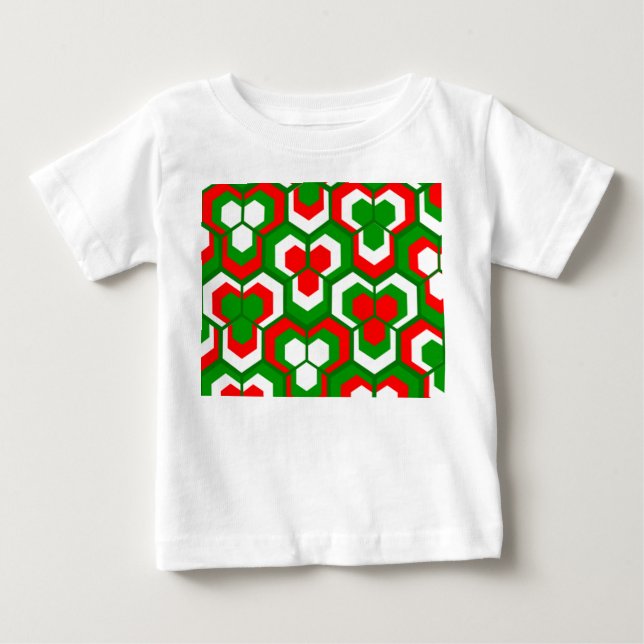 T-shirt Pour Bébé Flowers d'Hexagon (Devant)