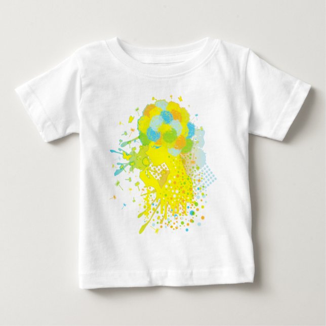 T-shirt Pour Bébé Fluff_of_a_Dandelion (Devant)
