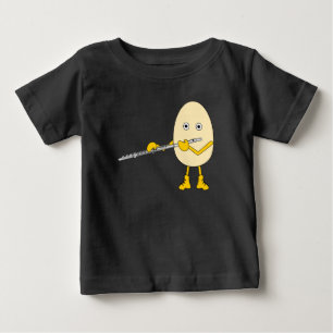 T-shirt Pour Bébé Flûte Jouer Egghead