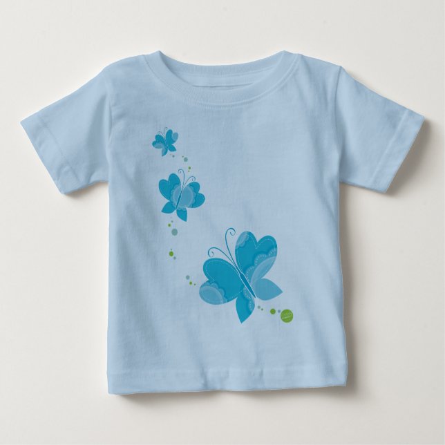 T-shirt Pour Bébé FLUTTERBY BUTTERFLIES :: série trois 2 (Devant)