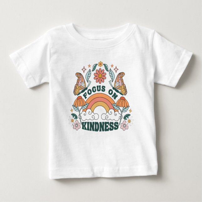 T-shirt Pour Bébé Focus sur la gentillesse graphique Super (Devant)