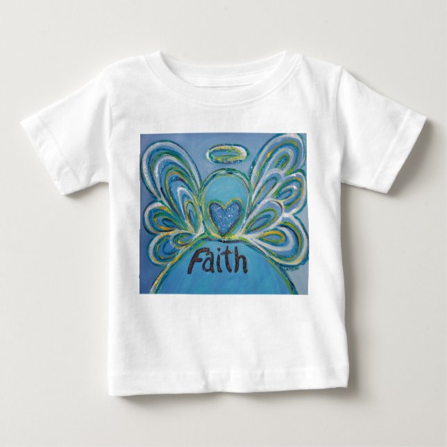 T-shirt Pour Bébé Foi Inspiration Angel Shirt (Art des deux côtés) (Devant)