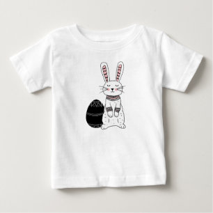 T-shirt Pour Bébé Folk Lapin Lapin Lapin Bébé T-Shirt