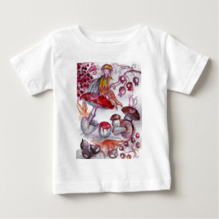 T-shirt Pour Bébé FOLLET MAGIQUE DE CHAMPIGNONS Imaginaire Floral Ro