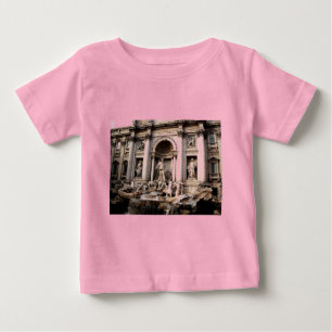 T-shirt Pour Bébé Fontaine de Trevi Rome Italie Voyage