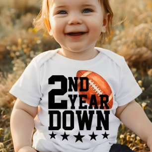 T-shirt Pour Bébé Football américain de 2e année en bas