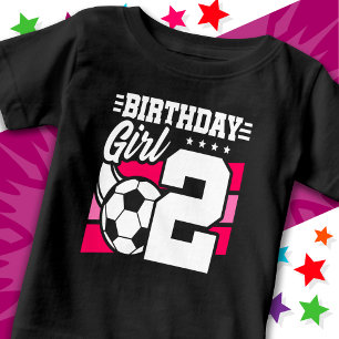 T-shirt Pour Bébé Football de 2 ans Fête de Football de 2e anniversa