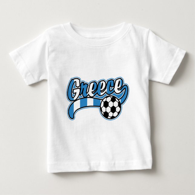 T-shirt Pour Bébé Football grec (Devant)