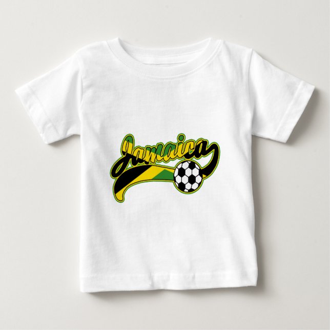 T-shirt Pour Bébé Football jamaïcain (Devant)