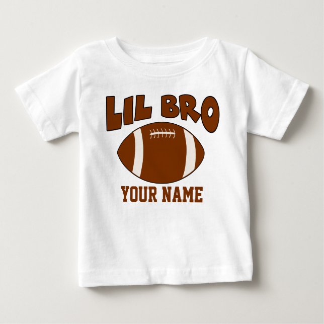 T-shirt Pour Bébé Football personnalisé Little Brother (Devant)
