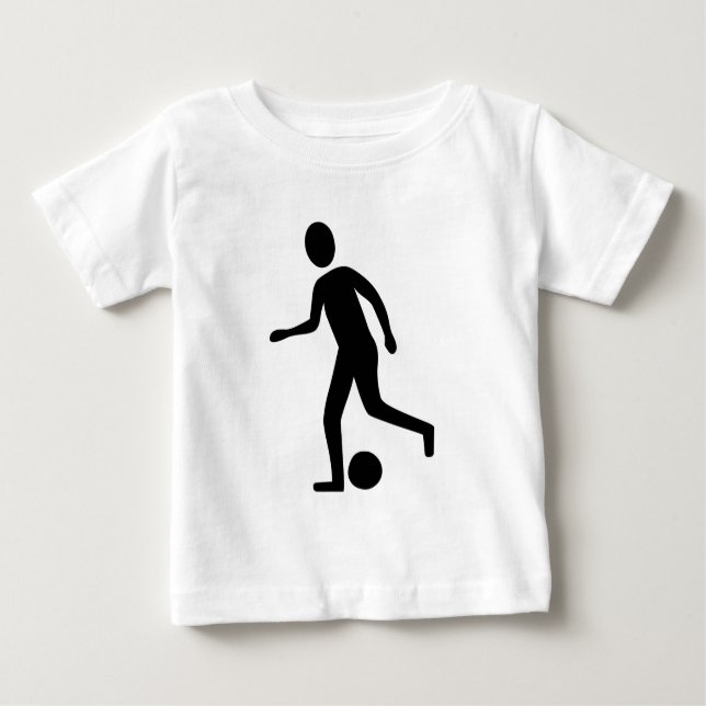 T-shirt Pour Bébé Football Player - Noir (Devant)