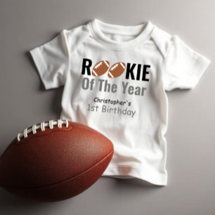 T-shirt Pour Bébé Football recrues 1er anniversaire