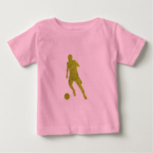 T-shirt Pour Bébé Football Soccer Shooter Regarder la Parties scin