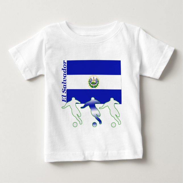 T-shirt Pour Bébé Footballeurs - Salvador (Devant)