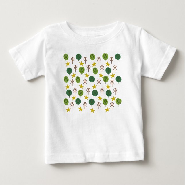 T-shirt Pour Bébé Forêt de Scandi (Devant)